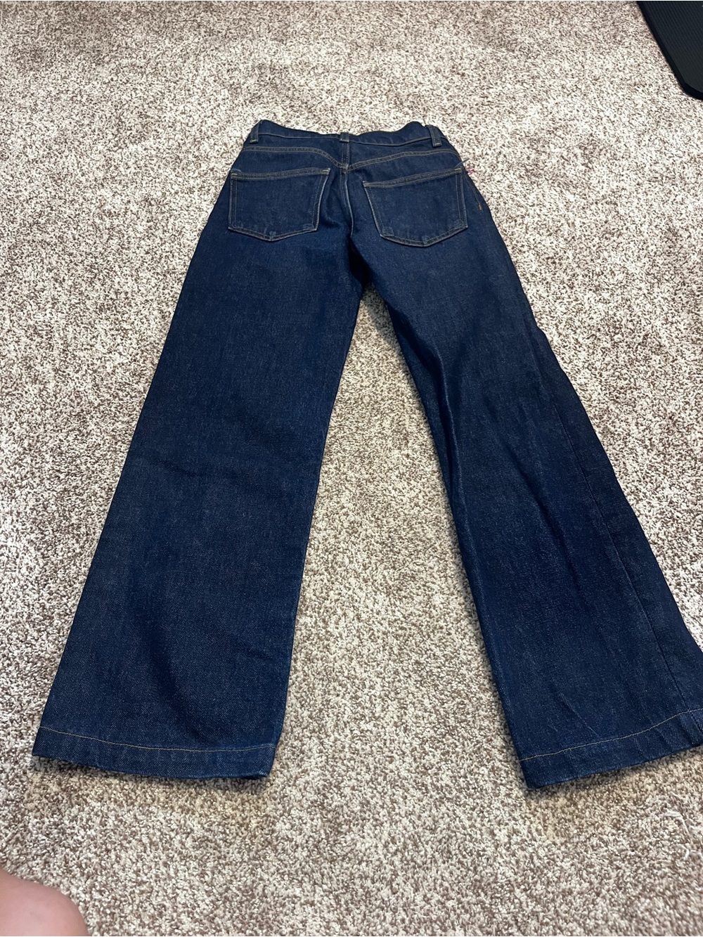 Zara High Rise Wide Leg Jeans Dark Wash Denim Size 2 EU 34 - Picture 9 of 11